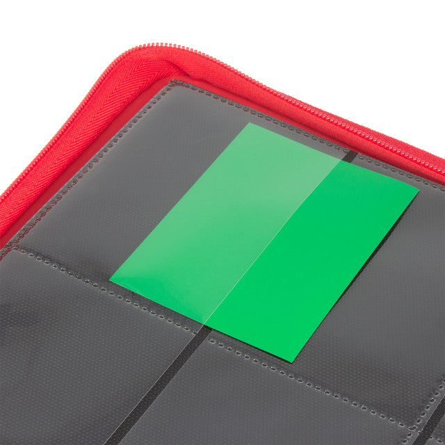 Collector's Series 12 Pocket Zip Trading Card Binder - RED - Groovy Collectables