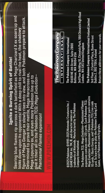 Pokemon TCG - Mega Evolution Phantasmal Flames Booster Box