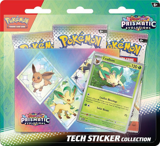 Pokemon TCG Prismatic Evolutions Tech Sticker Collection - Leafeon
