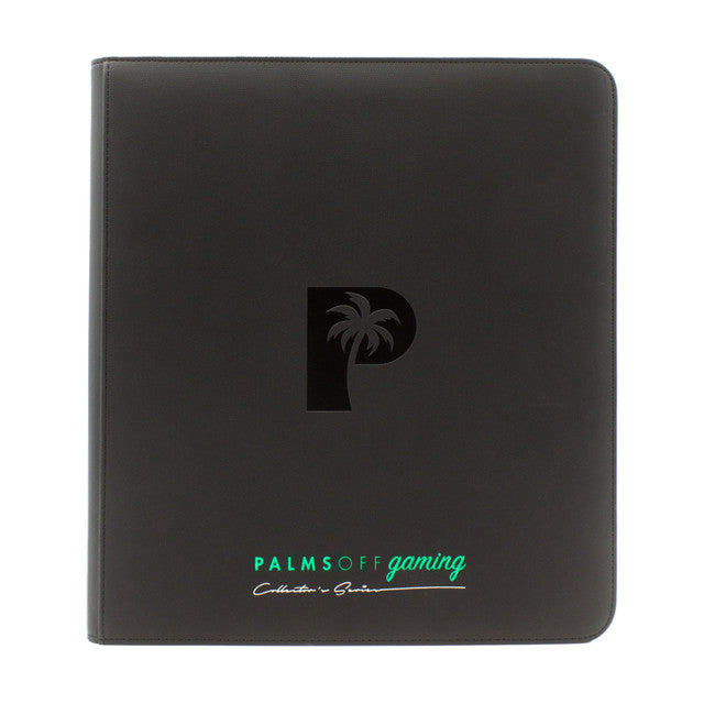 Collector's Series 12 Pocket Zip Trading Card Binder - BLACK - Groovy Collectables