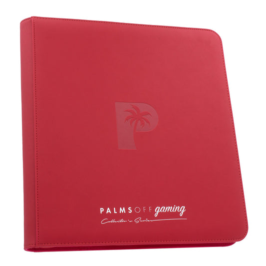 Collector's Series 12 Pocket Zip Trading Card Binder - RED - Groovy Collectables