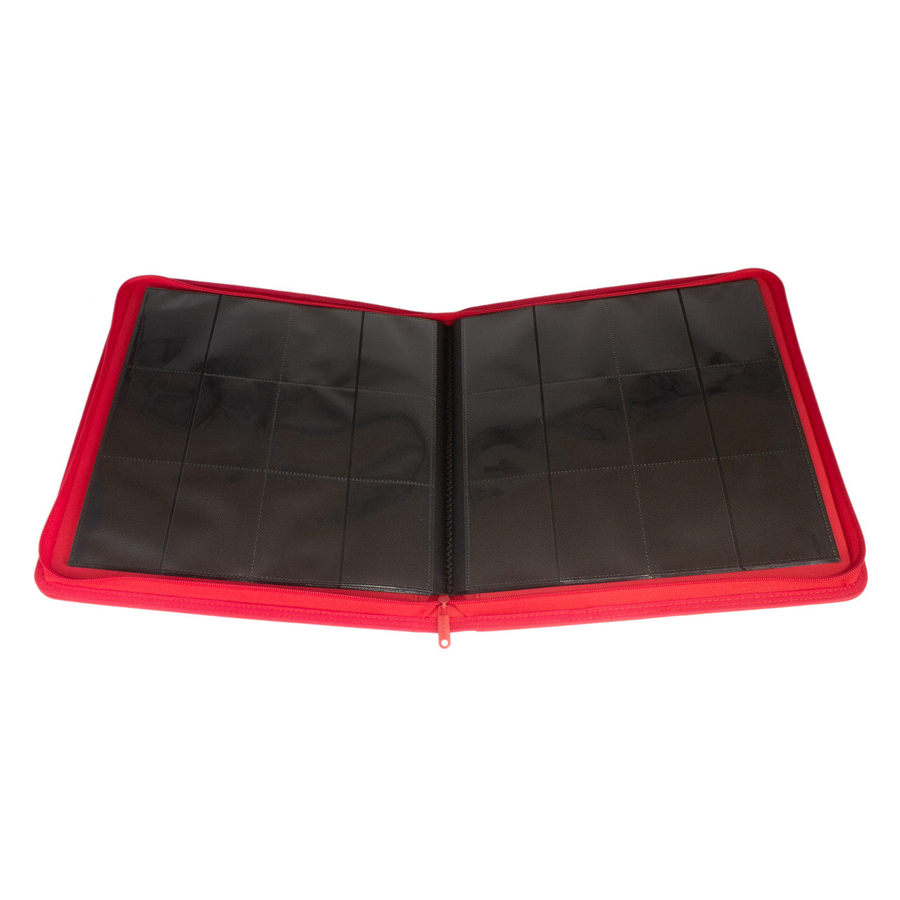 Collector's Series 12 Pocket Zip Trading Card Binder - RED - Groovy Collectables