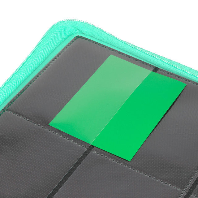 Collector's Series 12 Pocket Zip Trading Card Binder - TURQUOISE - Groovy Collectables