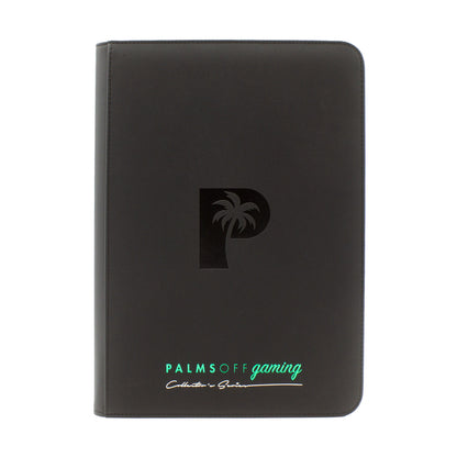 Collector's Series 9 Pocket Zip Trading Card Binder - BLACK - Groovy Collectables