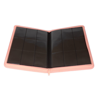 Collector's Series 9 Pocket Zip Trading Card Binder - PINK - Groovy Collectables