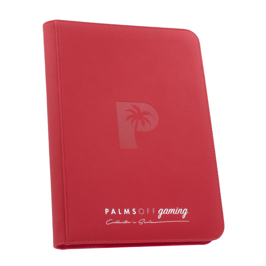 Collector's Series 9 Pocket Zip Trading Card Binder - RED - Groovy Collectables