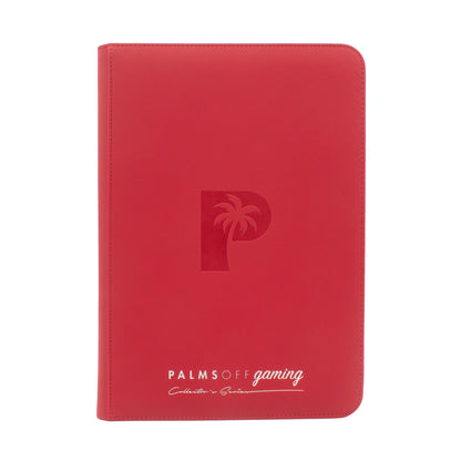 Collector's Series 9 Pocket Zip Trading Card Binder - RED - Groovy Collectables