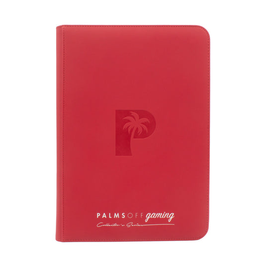 Collector's Series 9 Pocket Zip Trading Card Binder - RED - Groovy Collectables