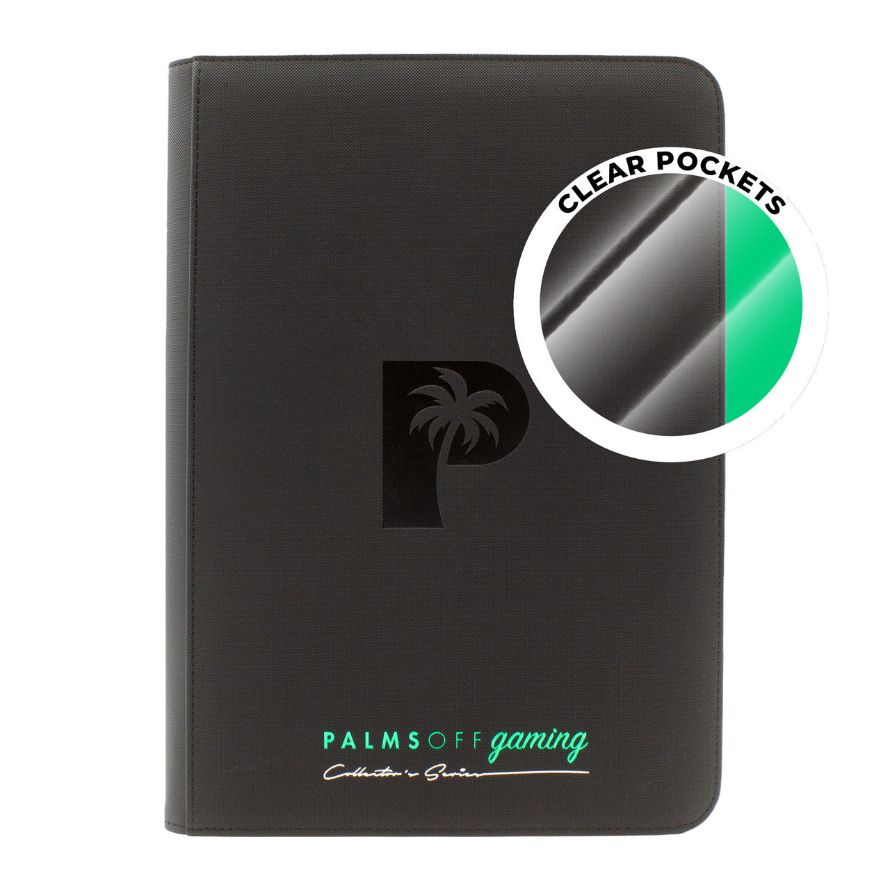 Collector's Series TOP LOADER Zip Binder - CLEAR - Black - Groovy Collectables