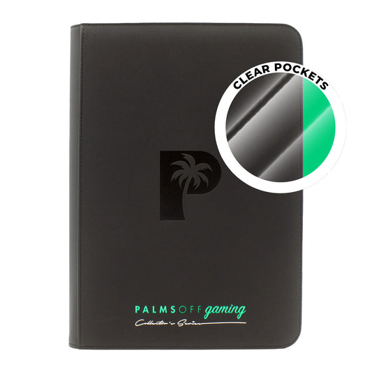 Collector's Series TOP LOADER Zip Binder - CLEAR - Black - Groovy Collectables