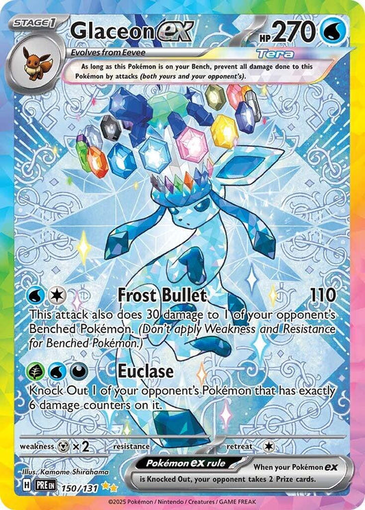 GLACEON EX (150/131)[SCARLET & VIOLET: PRISMATIC EVOLUTIONS ] - Groovy Collectables