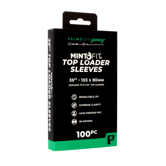 MintFit Top Loader Sleeves - 35pt - 100pc - Groovy Collectables