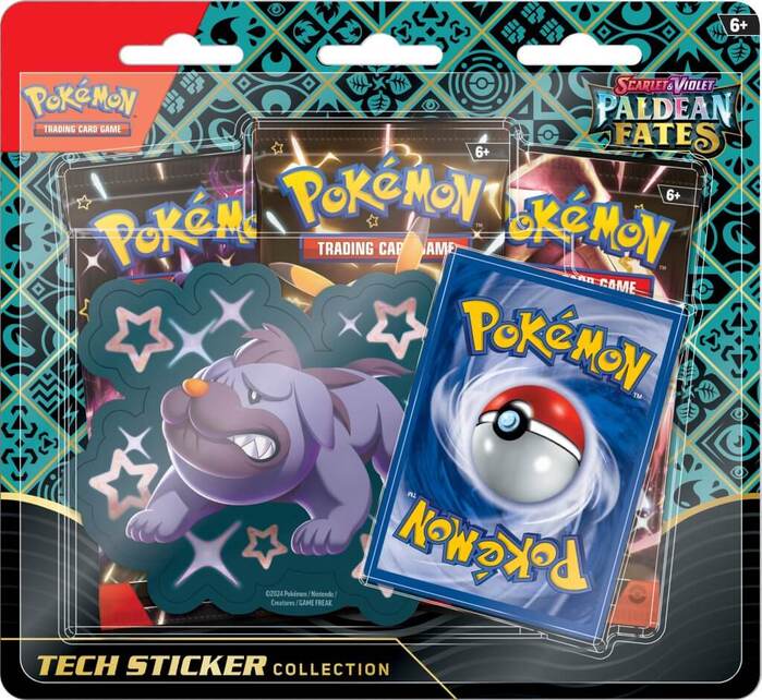 Pokemon TCG Scarlet & Violet Paldean Fates Tech Sticker Blister