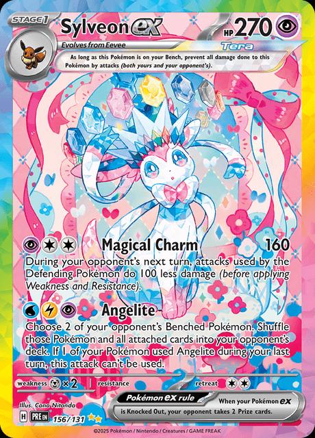 SYLVEON EX (156/131)[SCARLET & VIOLET: PRISMATIC EVOLUTIONS ] - Groovy Collectables